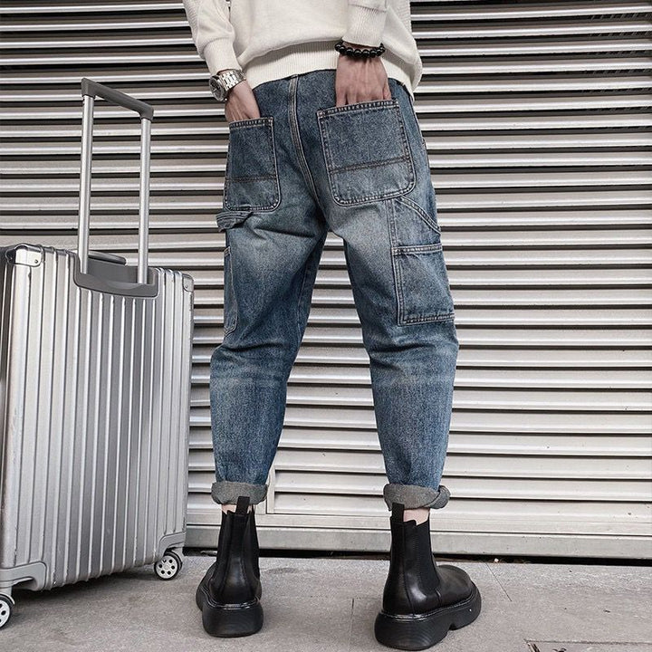 Herren Lässige Cargo Jeans Drune