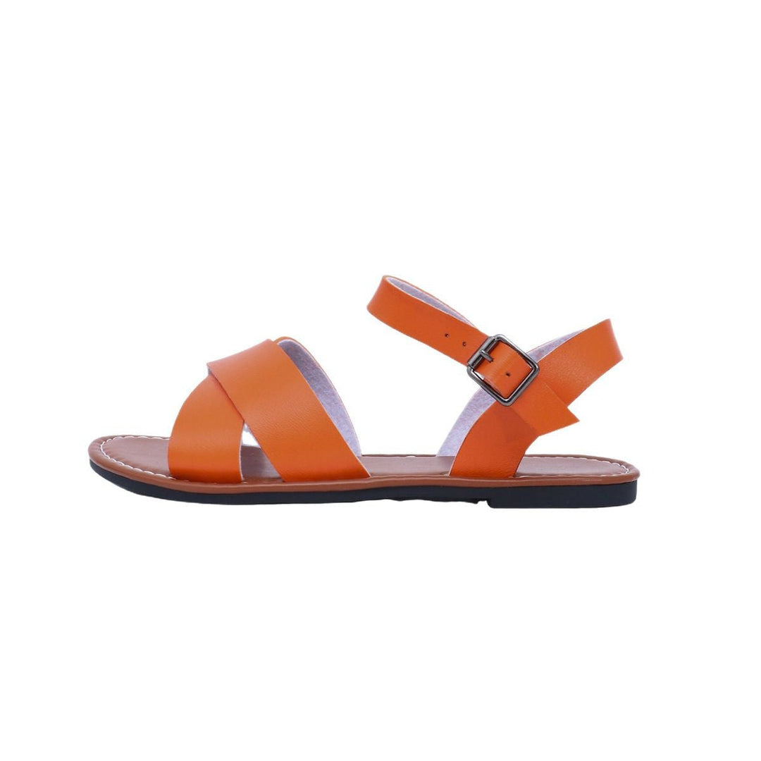Damen Riemensandalen mit elegantem Überkreuz-Design und komfortablem Fußbett Drune