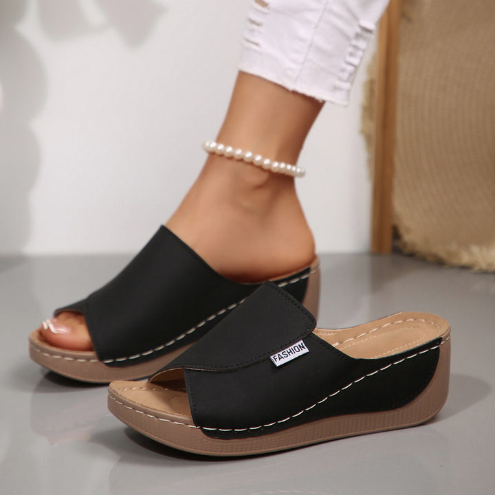 Damen Flip-Flop-Pantoletten mit ergonomischer Sohle und modischem Riemendesign Drune