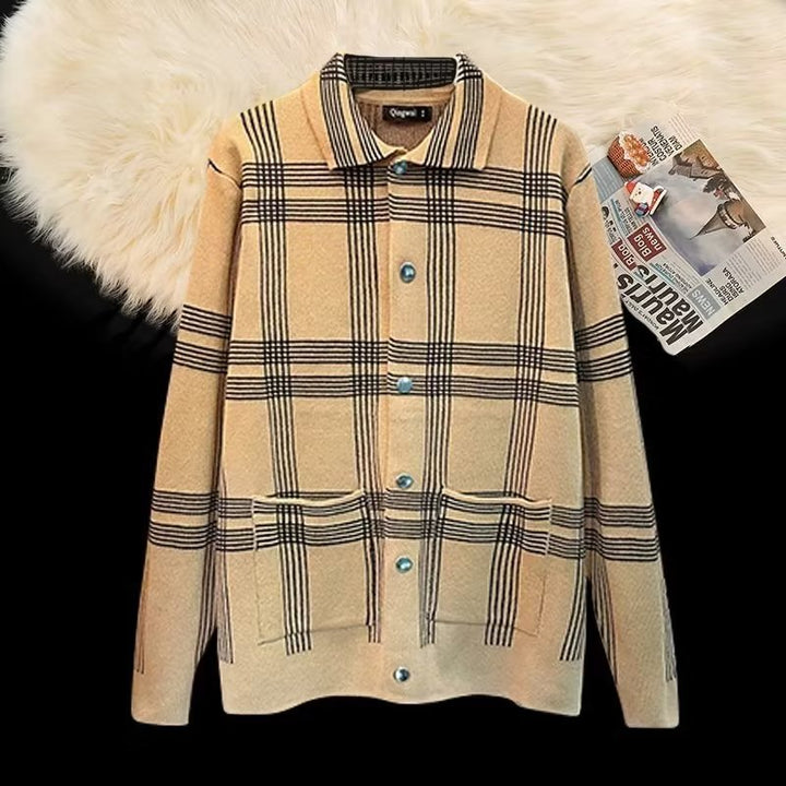 Damen Karierte Hemdjacke mit praktischen Taschen und eleganter Knopfleiste Drune