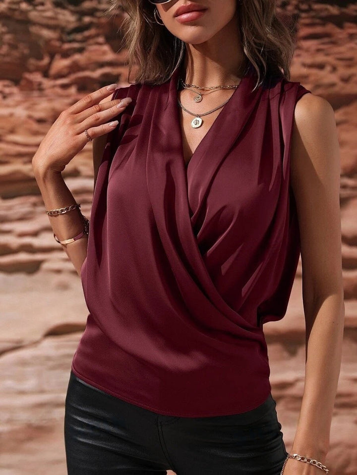 Drune | Gekraustes Weste Sexy Shirt Top
