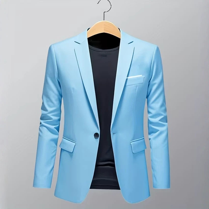 Herren nan taillierter Business-Sakko mit Stretchkomfort und modernem Revers Drune