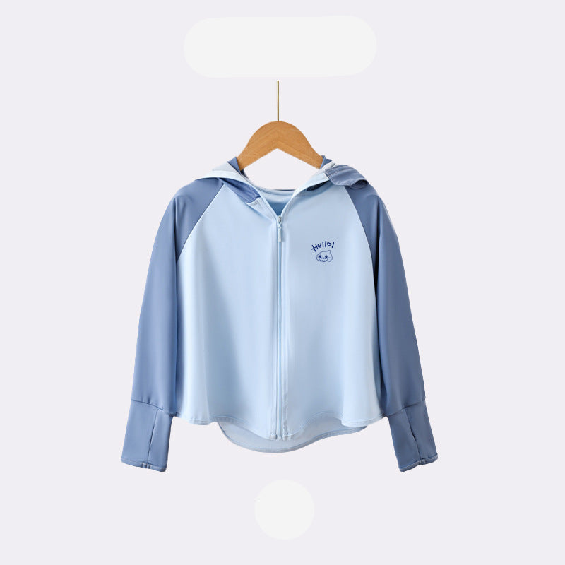 Kinder UV-Schutzjacke mit Kapuze und atmungsaktiven Eigenschaften Drune