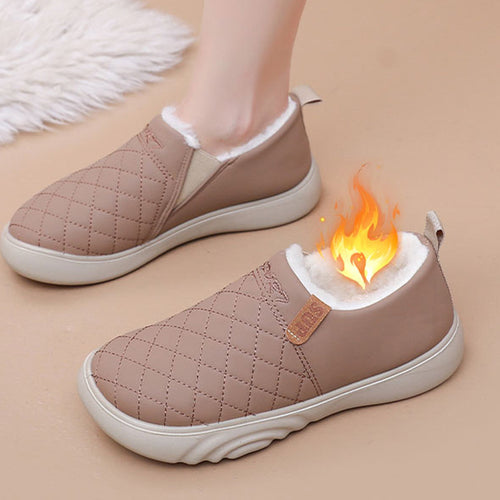 Damen Bequeme und warme Hausschuhe mit kuscheligem Innenfutter Drune