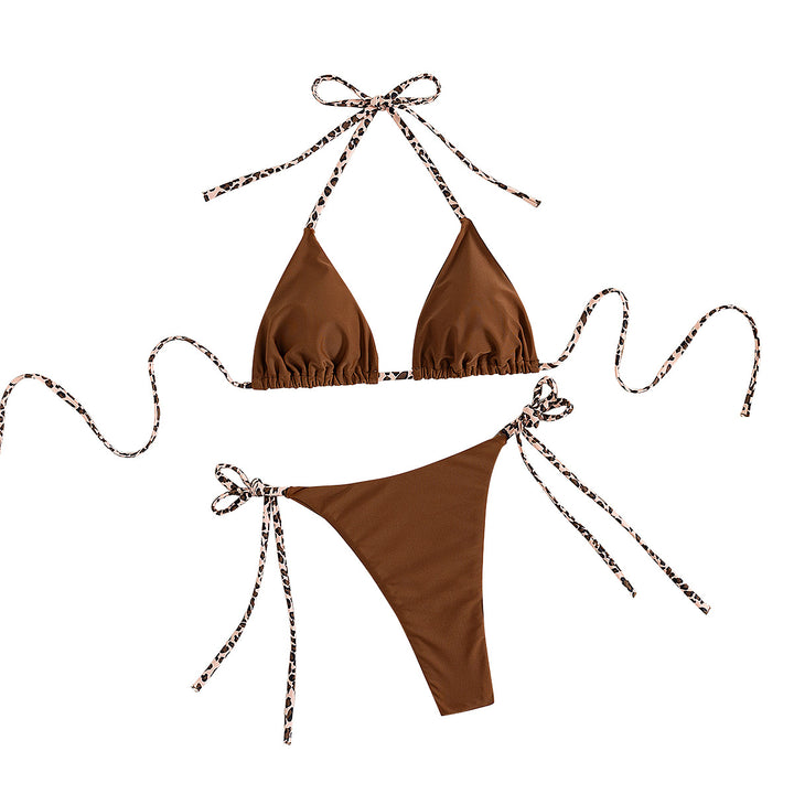 Damen Triangel-Bikini mit verstellbaren Bindebändern Drune