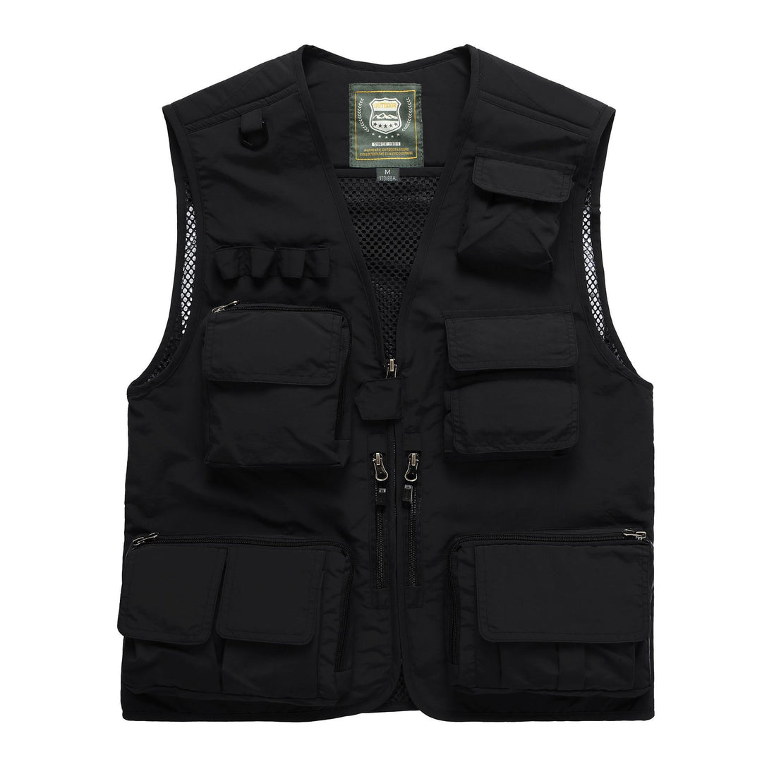 Herren Multifunktionale Angel- und Utilityweste mit Mesh‑Einsatz Drune