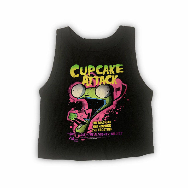 Damen T-Shirt mit kreativem Cupcake-Motiv und modernem Druck Drune