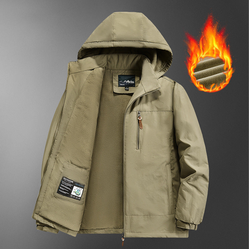 Herren Technische wasserabweisende Outdoor-Jacke Drune