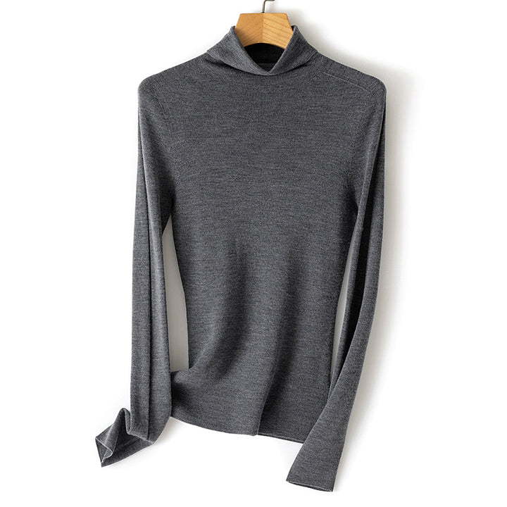 Damen Feiner Rollkragenpullover aus Stretch-Feinstrick mit schmaler Schnittführung Drune