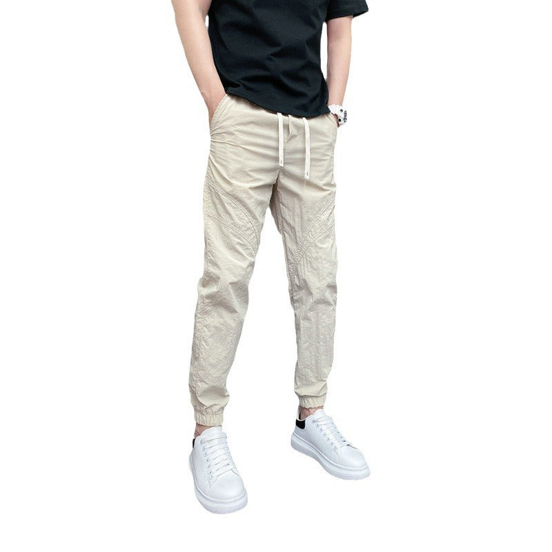 Herren Lässige Fitness-Hose mit elastischem Bund Drune