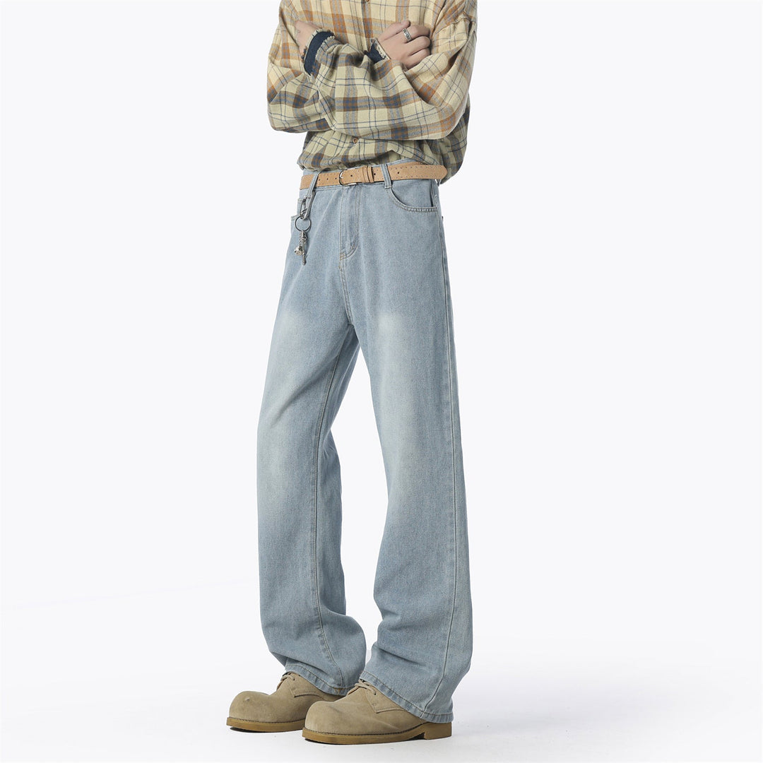 Herren lässige weit geschnittene Denim-Hose Drune