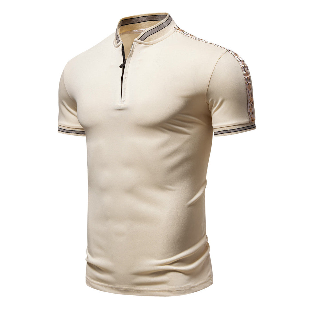 Herren Poloshirt mit hochwertigem Stehkragen und praktischem Reißverschluss Drune