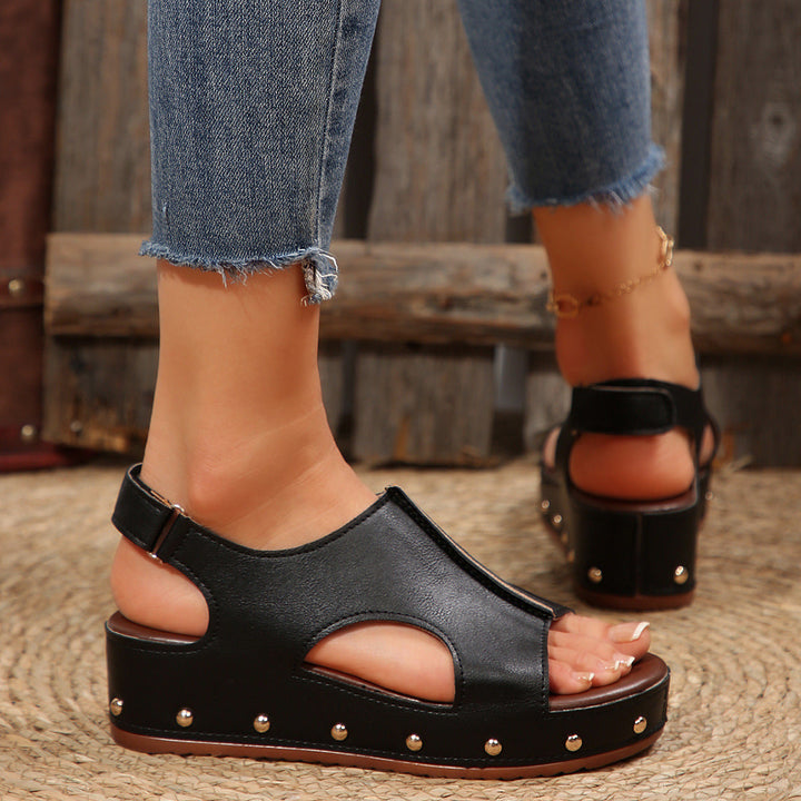Damen modische Plateausandalen Drune