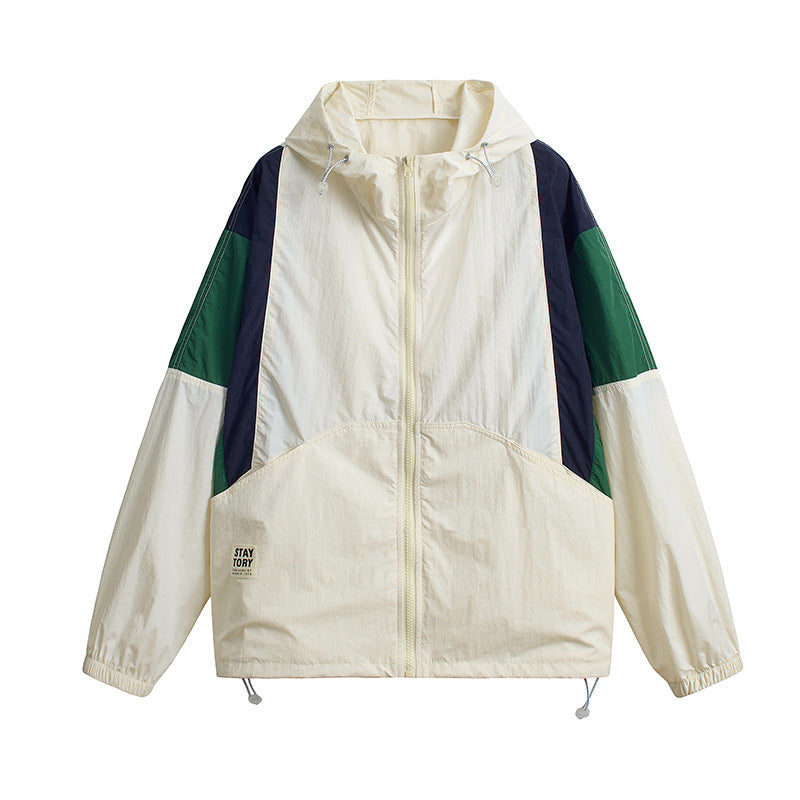 Damen Sportliche Windbreaker-Jacke Drune