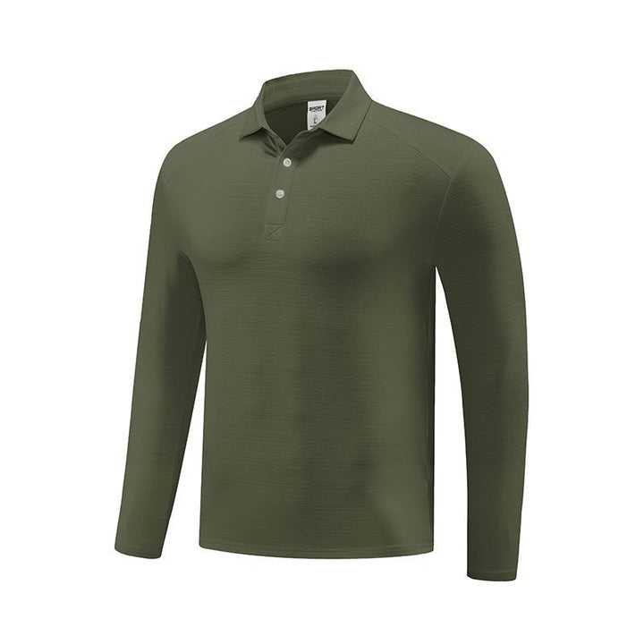 Herren Funktionspoloshirt mit langem Arm und atmungsaktiven Eigenschaften Drune