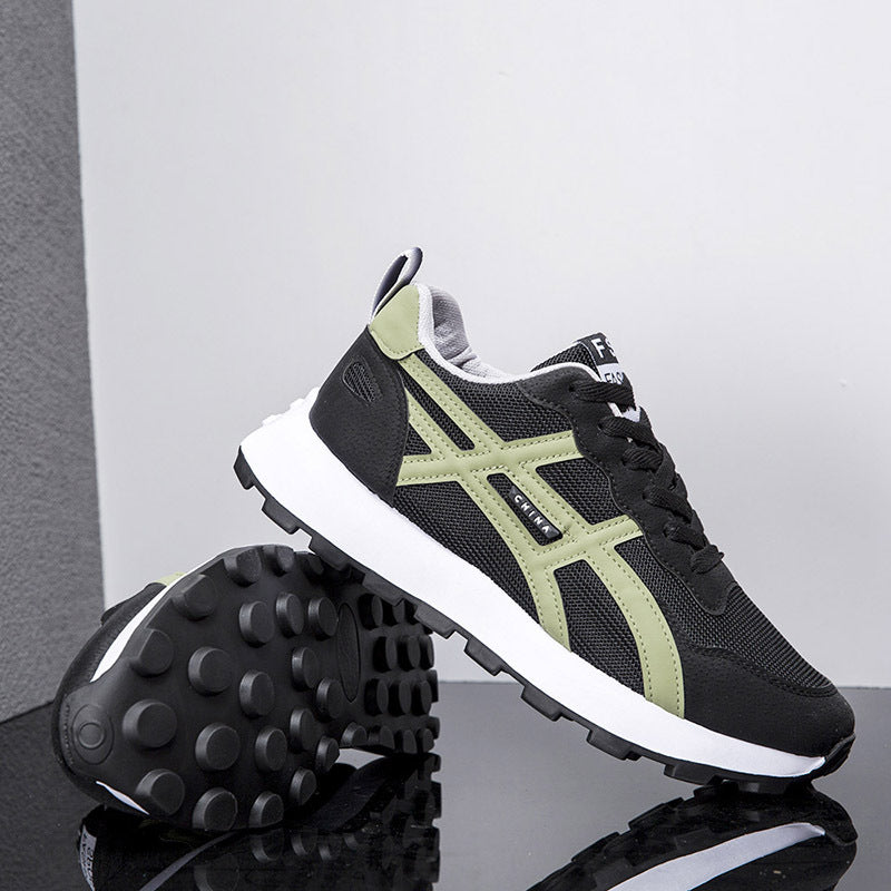 Unisex Retro-inspirierte leichte Laufschuhe mit atmungsaktivem Mesh und profilierter Laufsohle Drune