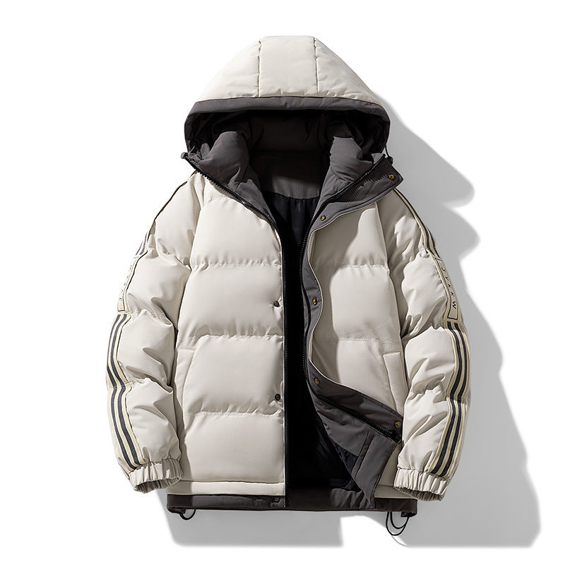 Herren Modische Wattierte Winterjacke Drune