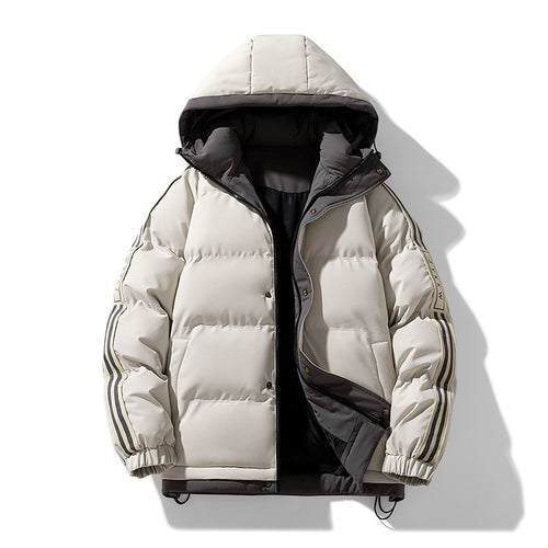 Herren Modische Wattierte Winterjacke Drune
