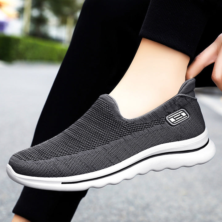 Damen nan Strick-Slip-On Komfortsneaker mit herausnehmbarem Memory-Fußbett und stoßdämpfender EVA-Zwischensohle Drune