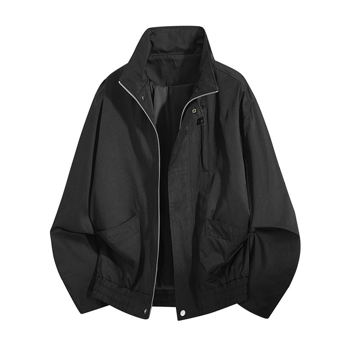 Herren Leichte Utility-Blousonjacke mit Stehkragen und elastischem Saum Drune