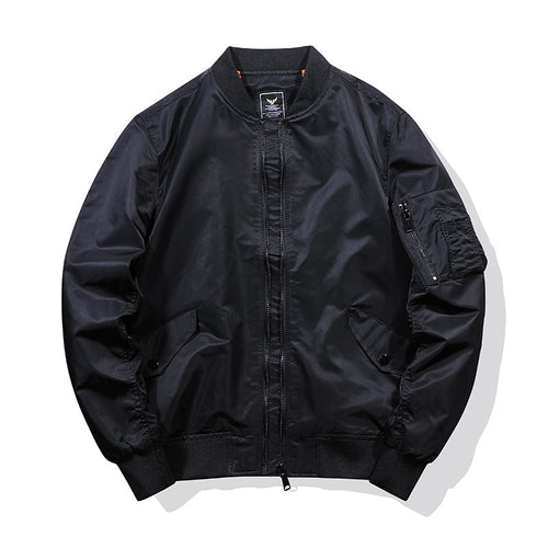 Herren Piloten‑Bomberjacke im Nylon‑Finish mit Ärmel‑Organizer und gerippten Bündchen Drune