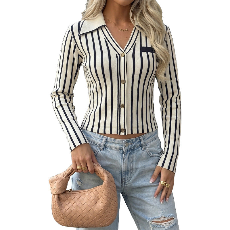 Damen Kastenförmiger Strickpullover Drune