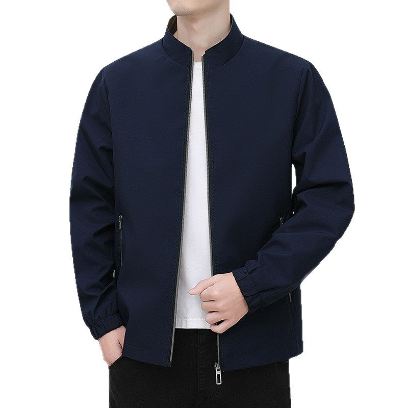 Herren Leichte Übergangsjacke mit hohem Kragen Drune