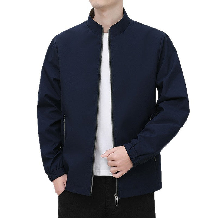 Herren Leichte Übergangsjacke mit hohem Kragen Drune