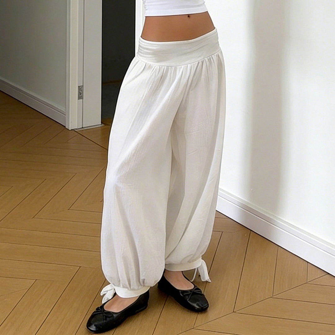Damen luftige und bequeme Culotte-Shorts mit zauberhaften Rüschendetails Drune