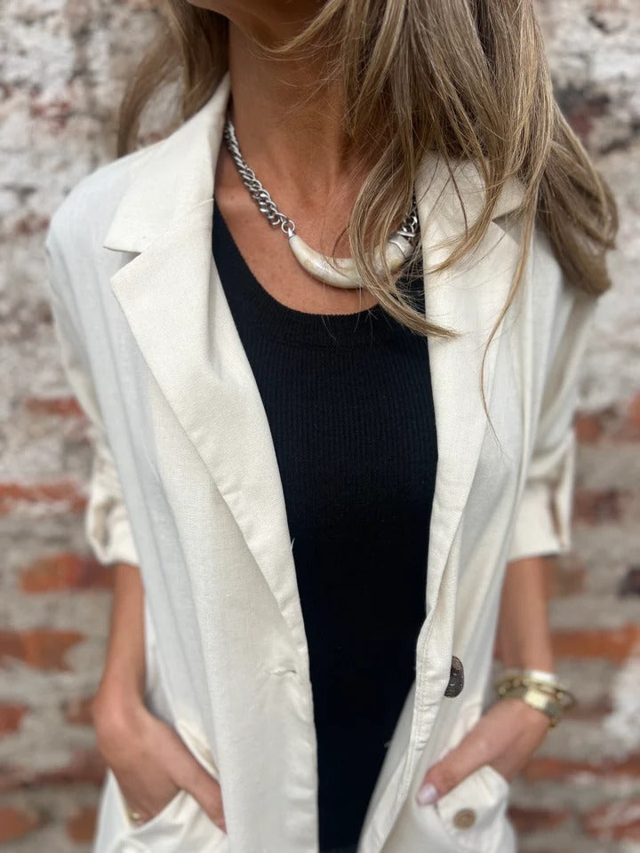Damen leichte und elegante Blazerjacke Drune