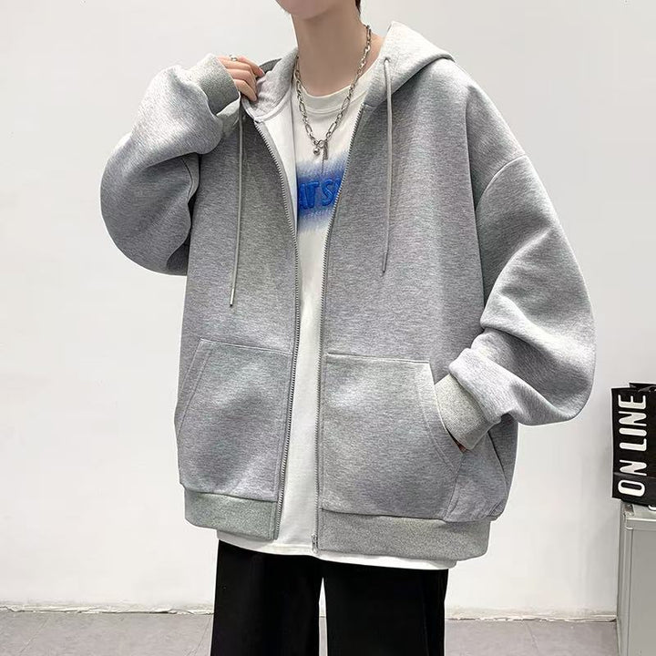 Unisex Bequeme Kapuzenjacke mit seitlichen Taschen Drune
