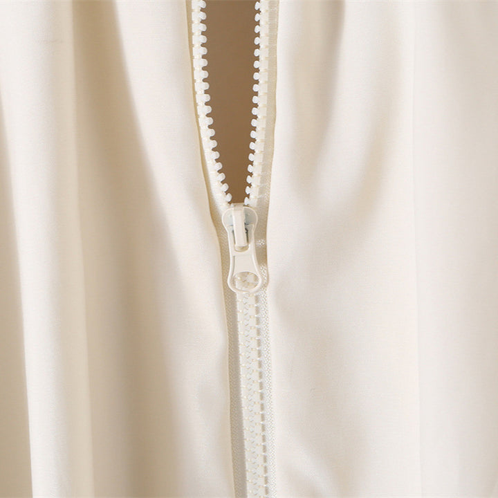 Damen Cropped Cape‑Blousonjacke mit weitem Glockenärmel und Stehkragen Drune
