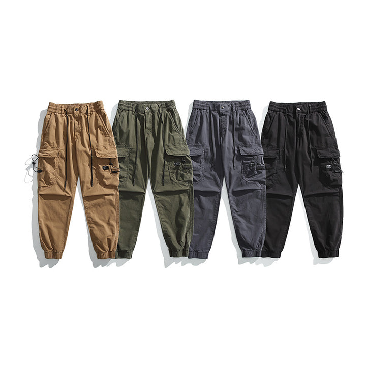 Herren Utility-Cargo-Joggerhose mit elastischem Komfortbund und Multifunktions-Taschen Drune