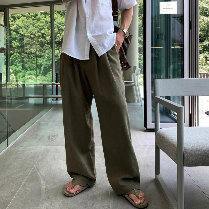 Herren Elegante und bequeme Leinenhose Drune
