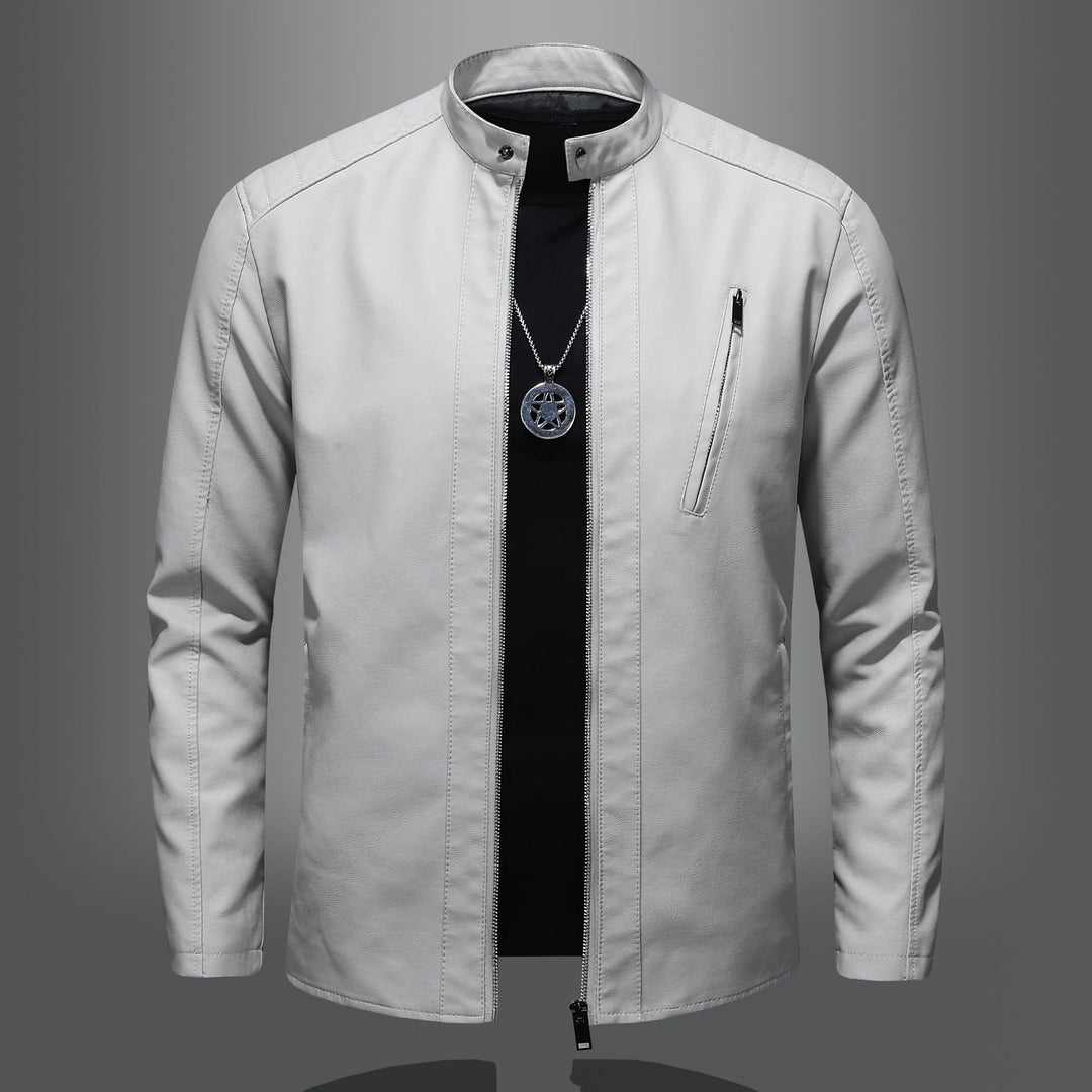 Herren Elegante und komfortable Lederjacke Drune