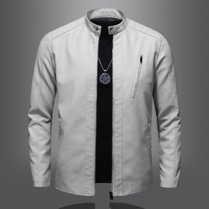 Herren Elegante und komfortable Lederjacke Drune