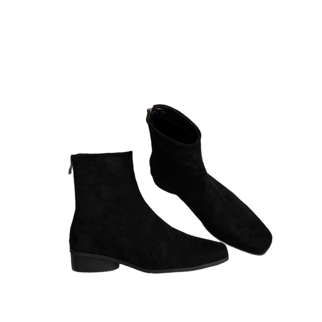 Damen Modische Wildleder Stiefeletten Drune