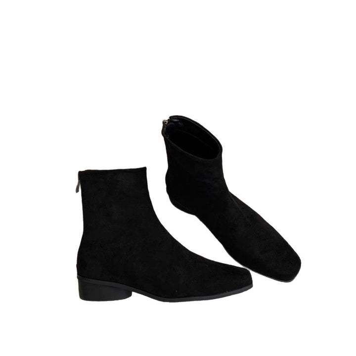 Damen Modische Wildleder Stiefeletten Drune