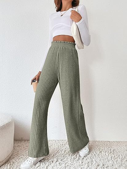 Drune | Lockere gestrickte lange Hose
