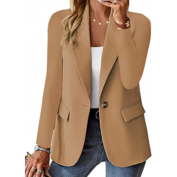 Damen Moderner Tailored Blazer mit elegante Knopfdetails Drune