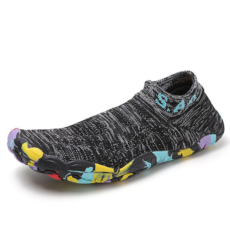 Unisex nan ultraflexibler Strick-Sockenschuh mit anatomischer Mehrzonen-Gummisohle und schnelltrocknender Konstruktion Drune