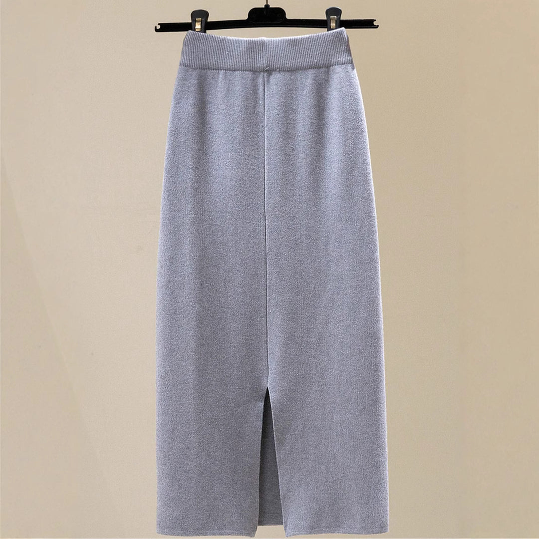 Damen Langer, elastischer Maxirock mit Bundtiefe Drune