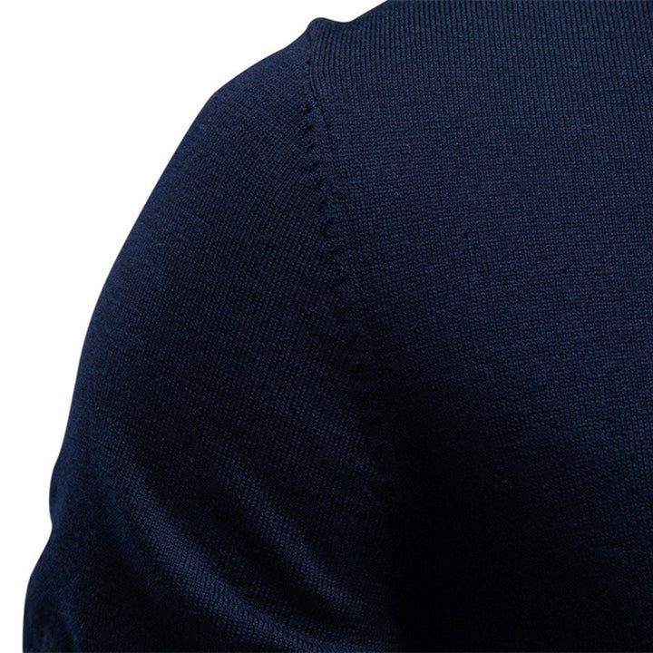 Herren nan feines Baumwollstrickshirt mit Rundhalsausschnitt kurzärmelig und kontrastierenden Ärmelstreifen Drune