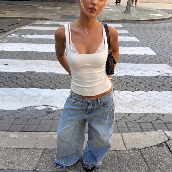 Damen stylisches Trägershirt Drune