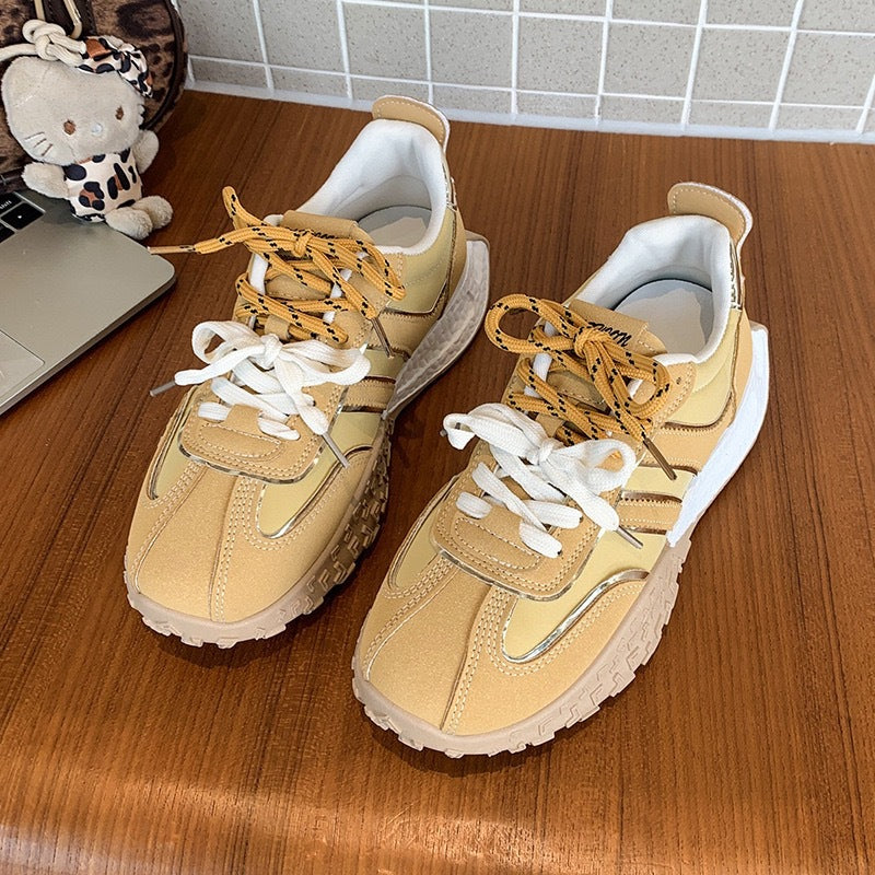 Damen Chunky Sneaker mit rutschfester Sohle und atmungsaktivem Obermaterial Drune