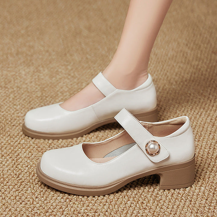 Damen Mary Jane Schuhe mit verstellbarem Riemen und bequemer Sohle Drune