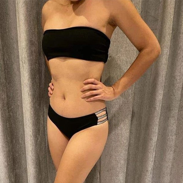 Damen Bandeau Oberteil Drune