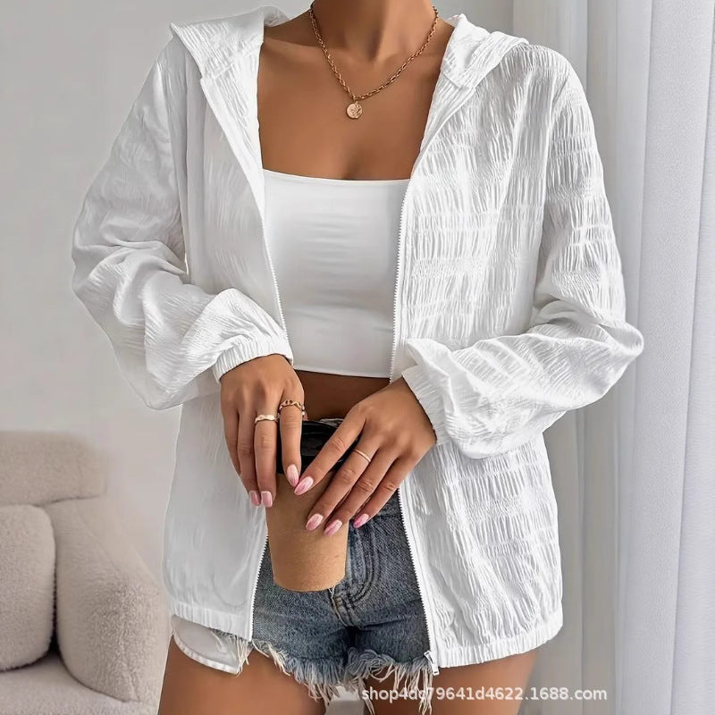 Damen lässige Kapuzenjacke Drune