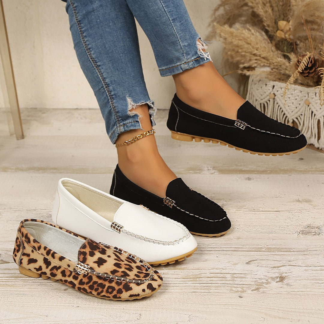 Damen Mokassins mit stilvollem dekorativem Design Drune