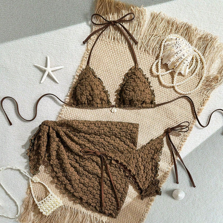 Damen Bikiniset mit Rüschen Drune